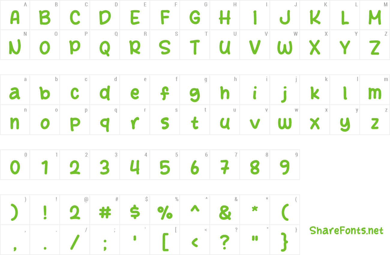 Font Start Story preview